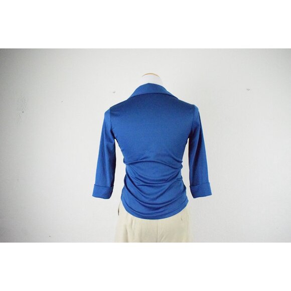 Vintage 90s Polyester Pullover Blouse - Picture 5 of 9